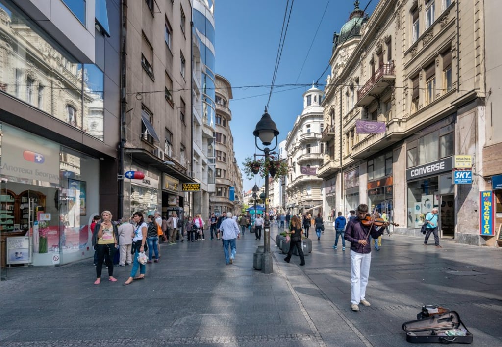 The pedestrian street of Kneza Mihaila, in Belgrade, Serbia, offers excellent opportunities for following. Picture: Alamy The pedestrian street of Kneza Mihaila, in Belgrade, Serbia, offers excellent opportunities for following. Picture: Alamy