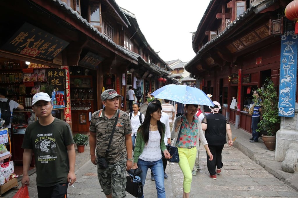 The Old Town in Lijiang, in Yunnan province, is a popular tourist destination. Photo: Xinhua