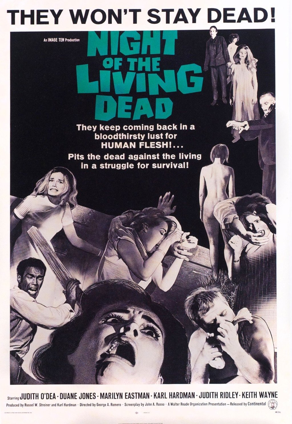 A film poster for Night of the Living Dead. Photo: Alamy