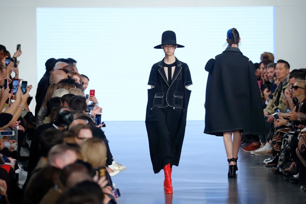 Models present some of designer John Galliano’s dynamic Maison Margiela creations during the French brand’s spring/summer 2019 collection fashion show at Paris Fashion Week. Photo: AFP