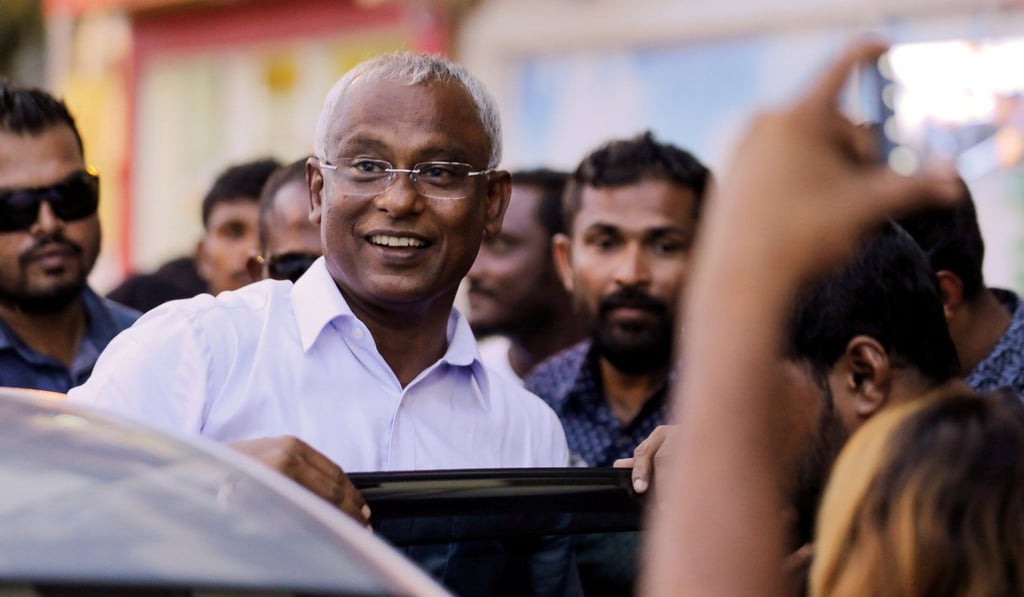 Maldivian president-elect Ibrahim Mohamed Solih arriving at an event in Male, Maldives on September 24, 2018. Photo: Reuters