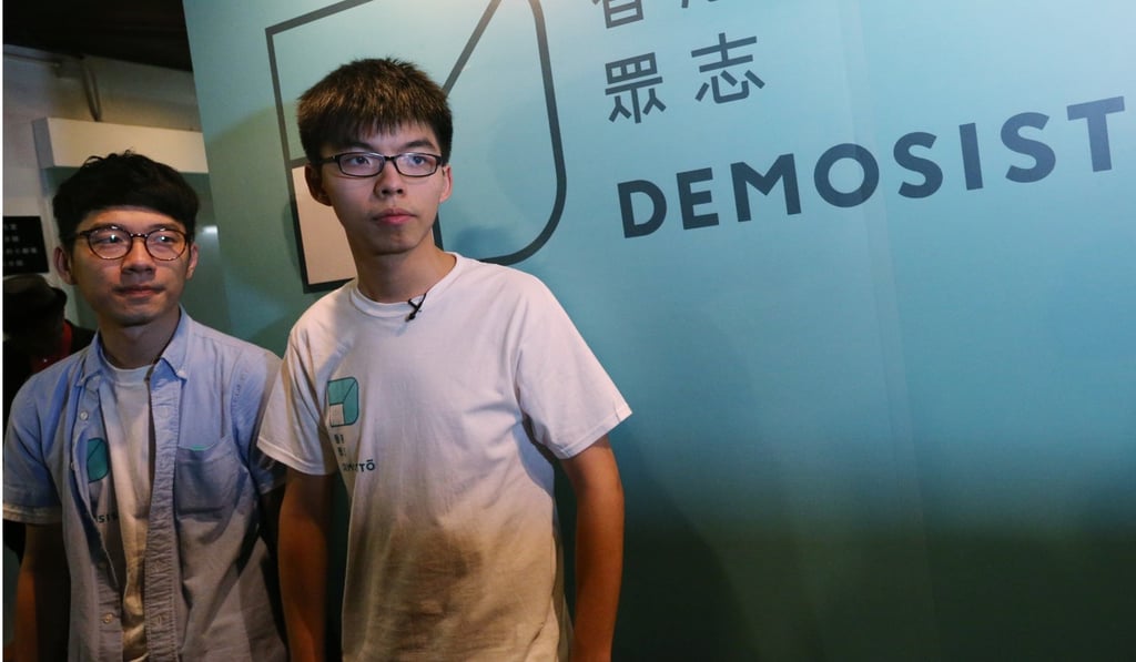 Demosisto’s Nathan Law Kwun-chung (left) and Joshua Wong. Photo: Felix Wong
