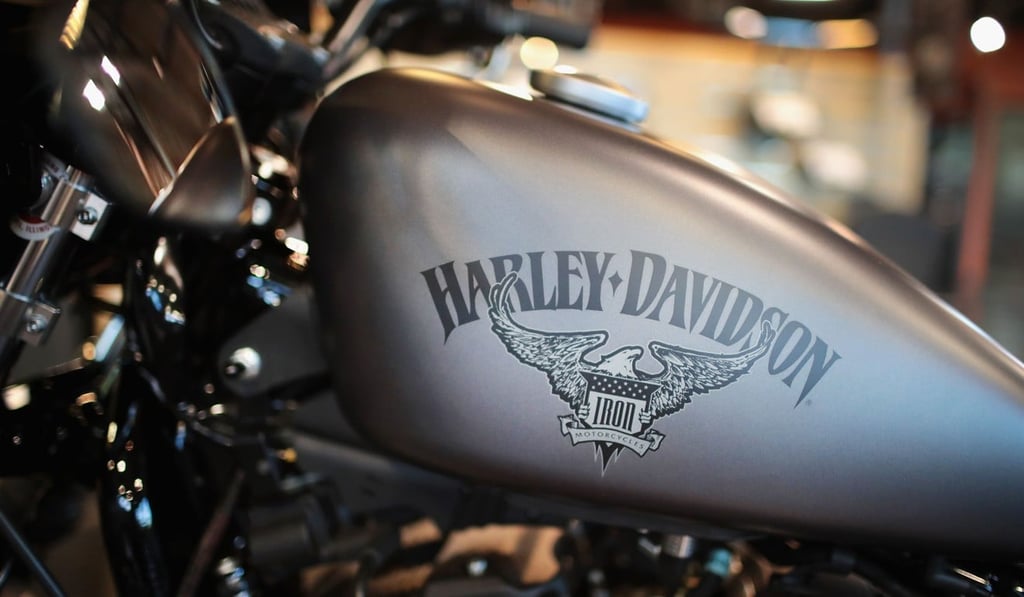 Harley-Davidson motorcycles are offered for sale at showroom Kenosha, Wisconsin, on June 1. Trump said that India places too heavy tariffs on the bikes. Photo: Getty Images via AFP
