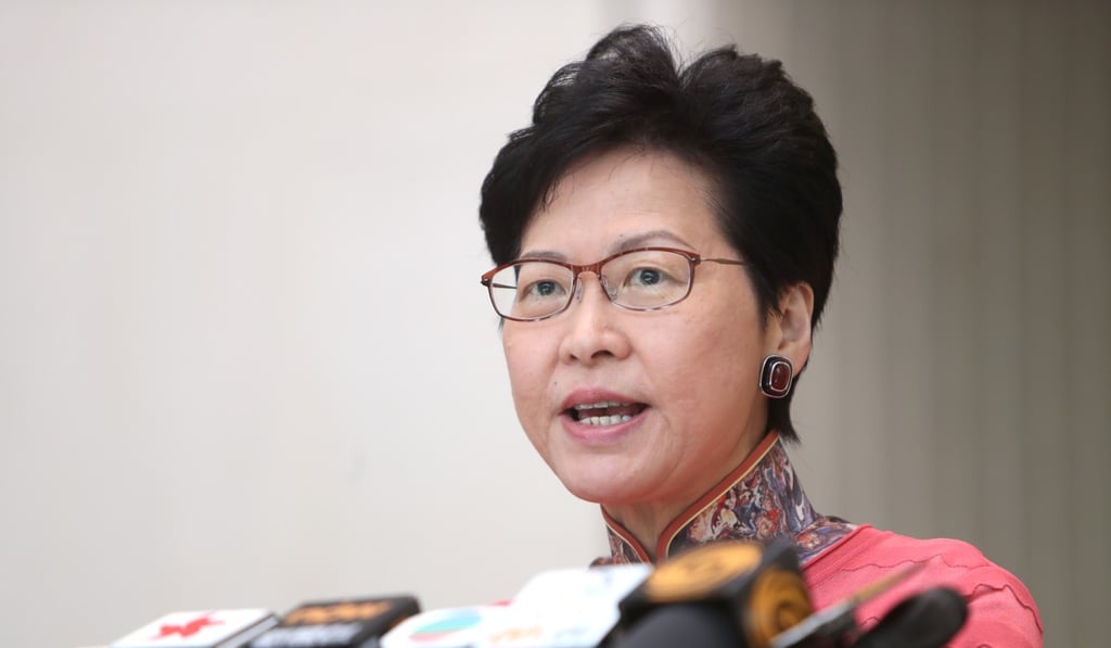 Chief Executive Carrie Lam would like to see more than 80,000 people a day use the high-speed service. Photo: Winson Wong