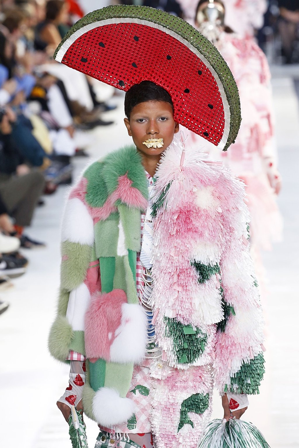 Thom Browne s indulgent lobster dresses and pineapple hats take preppy style to extremes at Paris Fashion Week South China Morning Post