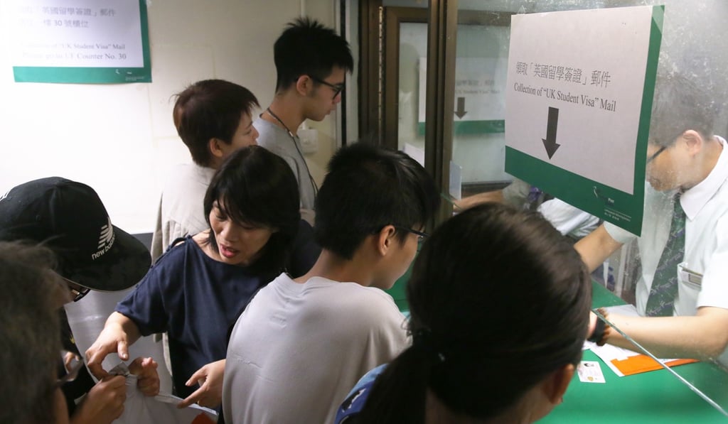 The UK Visa Application Centre in Causeway Bay on Hong Kong Island. Photo: Sam Tsang