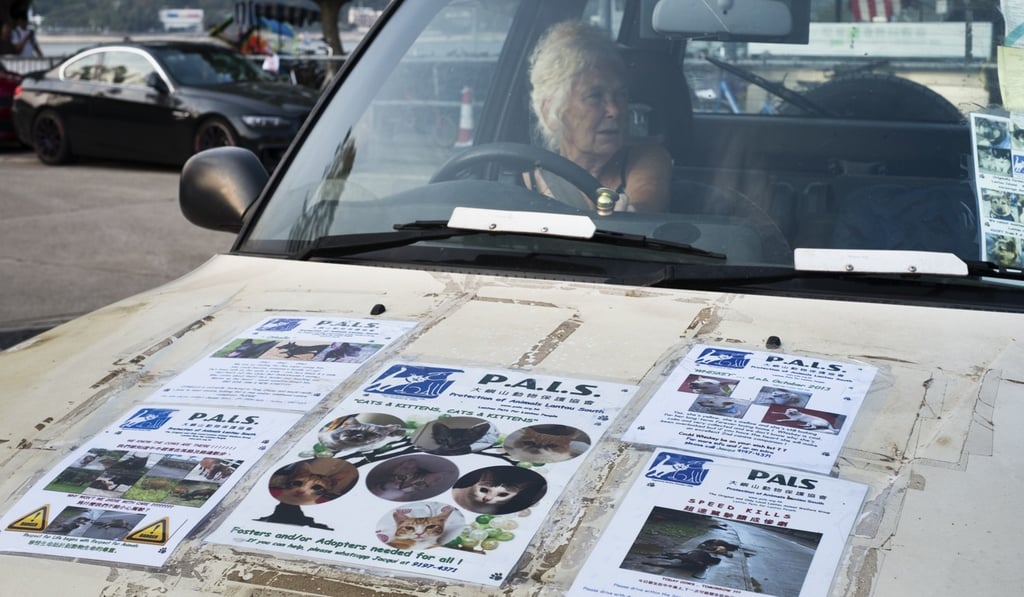 Jacqui Green prepares to head out on another rescue mission in one of PALS’ well-used vehicles, all of which have been donated by Lantau residents. Photo: Handout