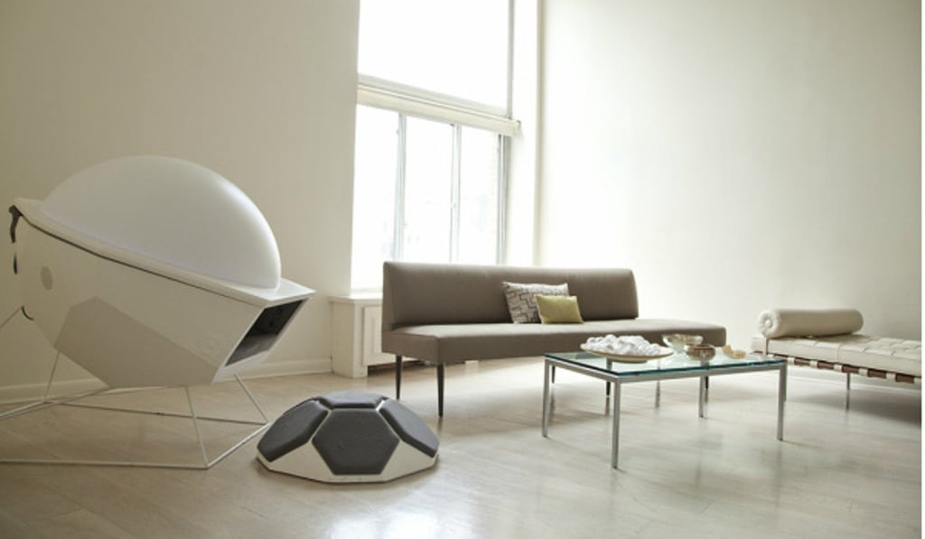 The Somadome pod allows people to stay fully clothed and uses three different technologies to enhance the meditative experience.