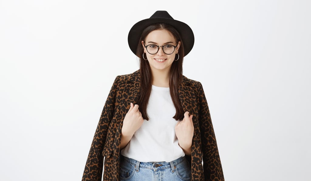 Leopard print is enjoying a moment right now, why not wear it on a light winter jacket?