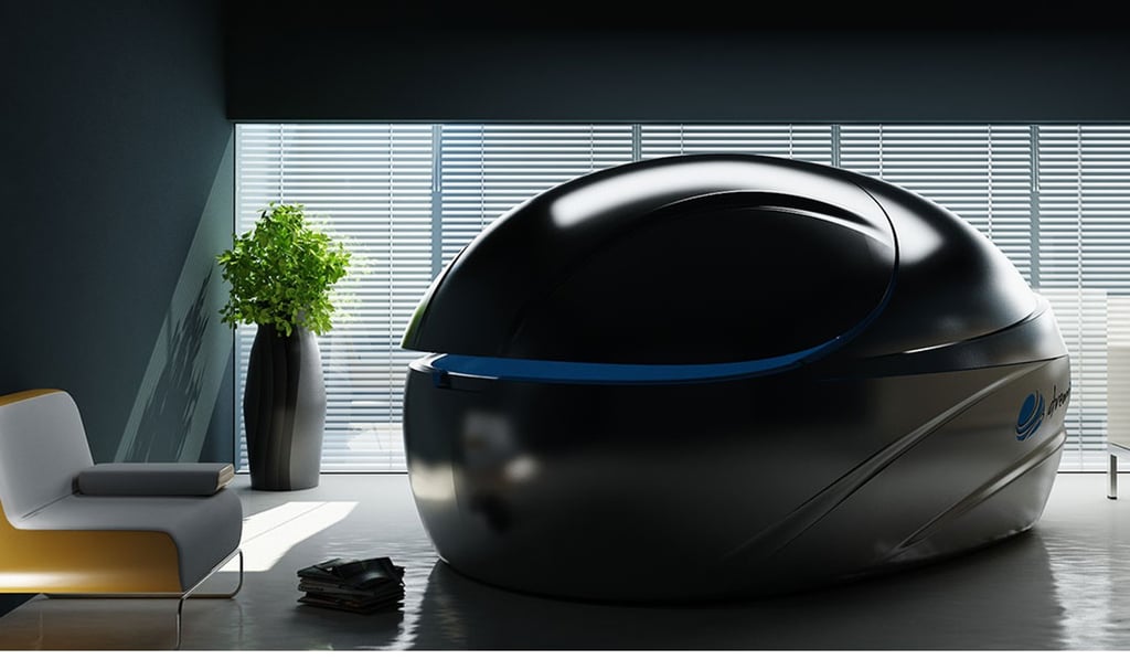 Dreamwater Float Co hopes people will start to use relaxation pods, such as its V-MAX DreamPod in their homes.