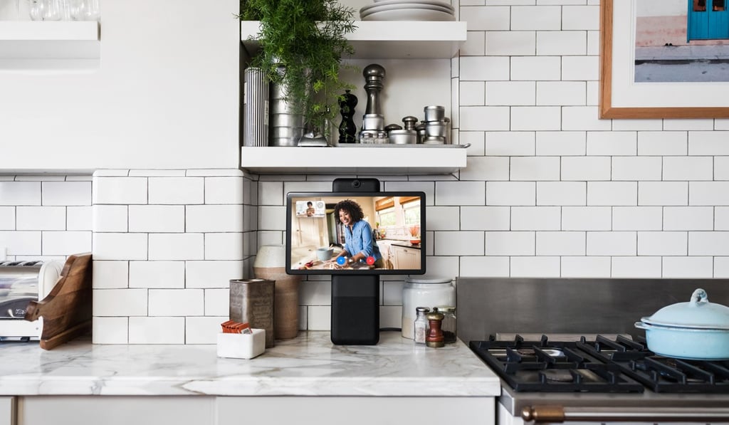 Facebook’s Portal+ has a 15.6-inch screen that can switch between vertical or horizontal orientations. Photo: Facebook via Reuters