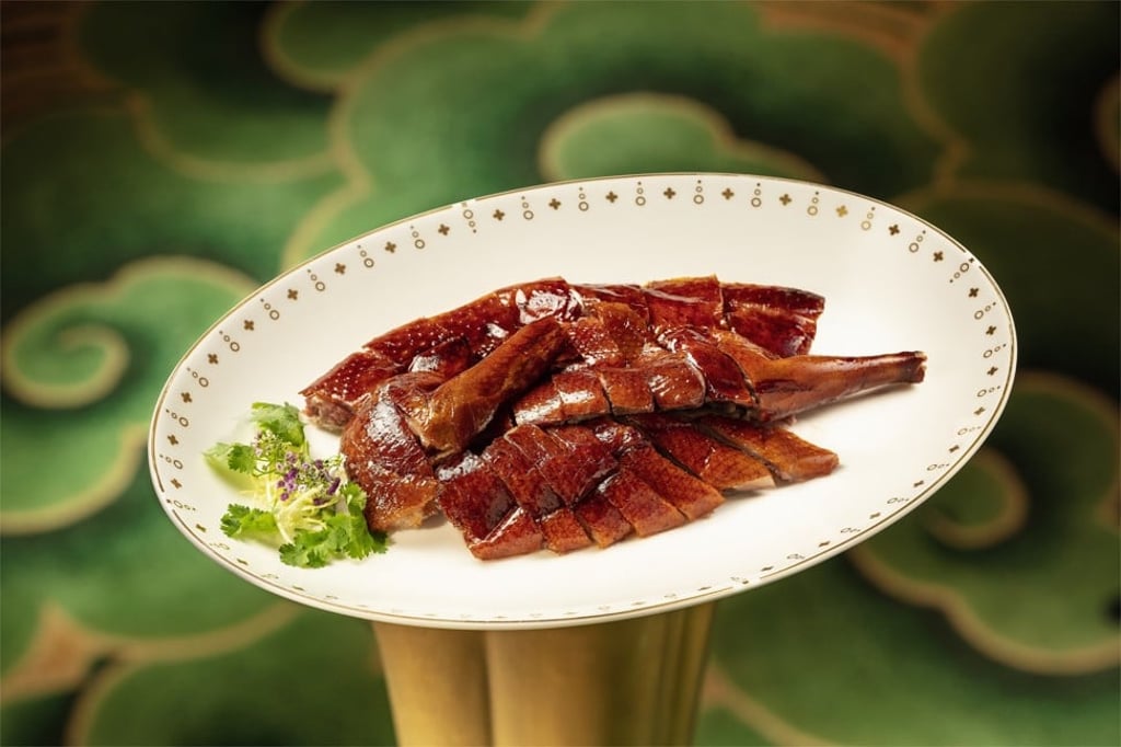 Roasted goose is one of the delicious dishes on the menu at Wing Lei Palace. Roasted goose is one of the delicious dishes on the menu at Wing Lei Palace.