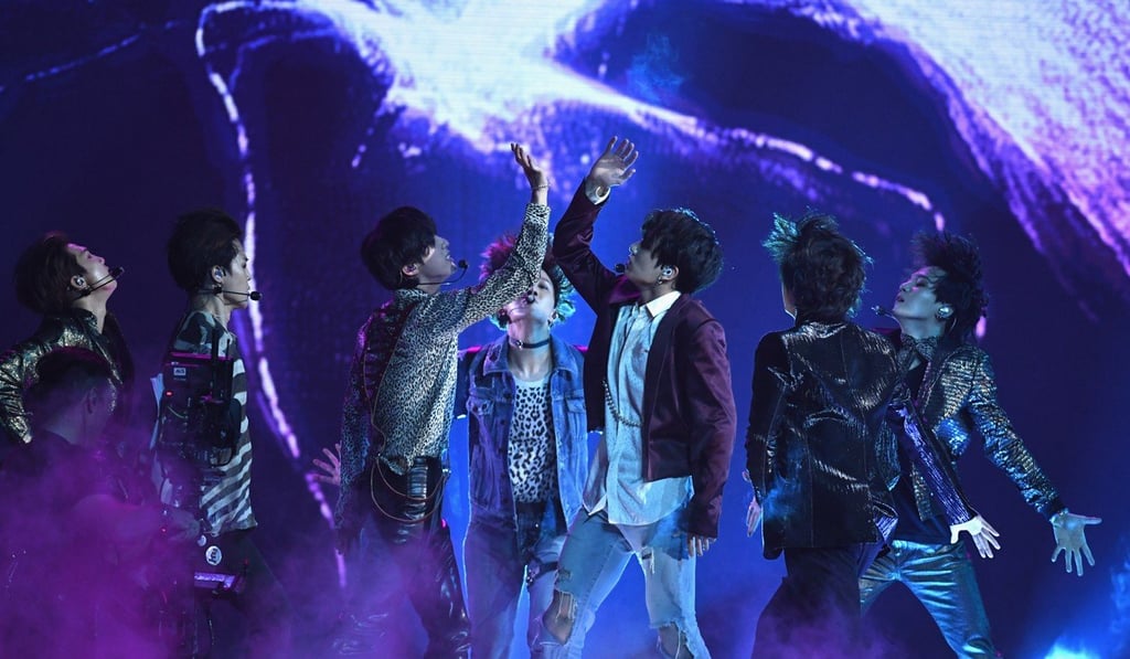 BTS onstage during the 2018 Billboard Music Awards. Photo: Ethan Miller/Getty Images/AFP