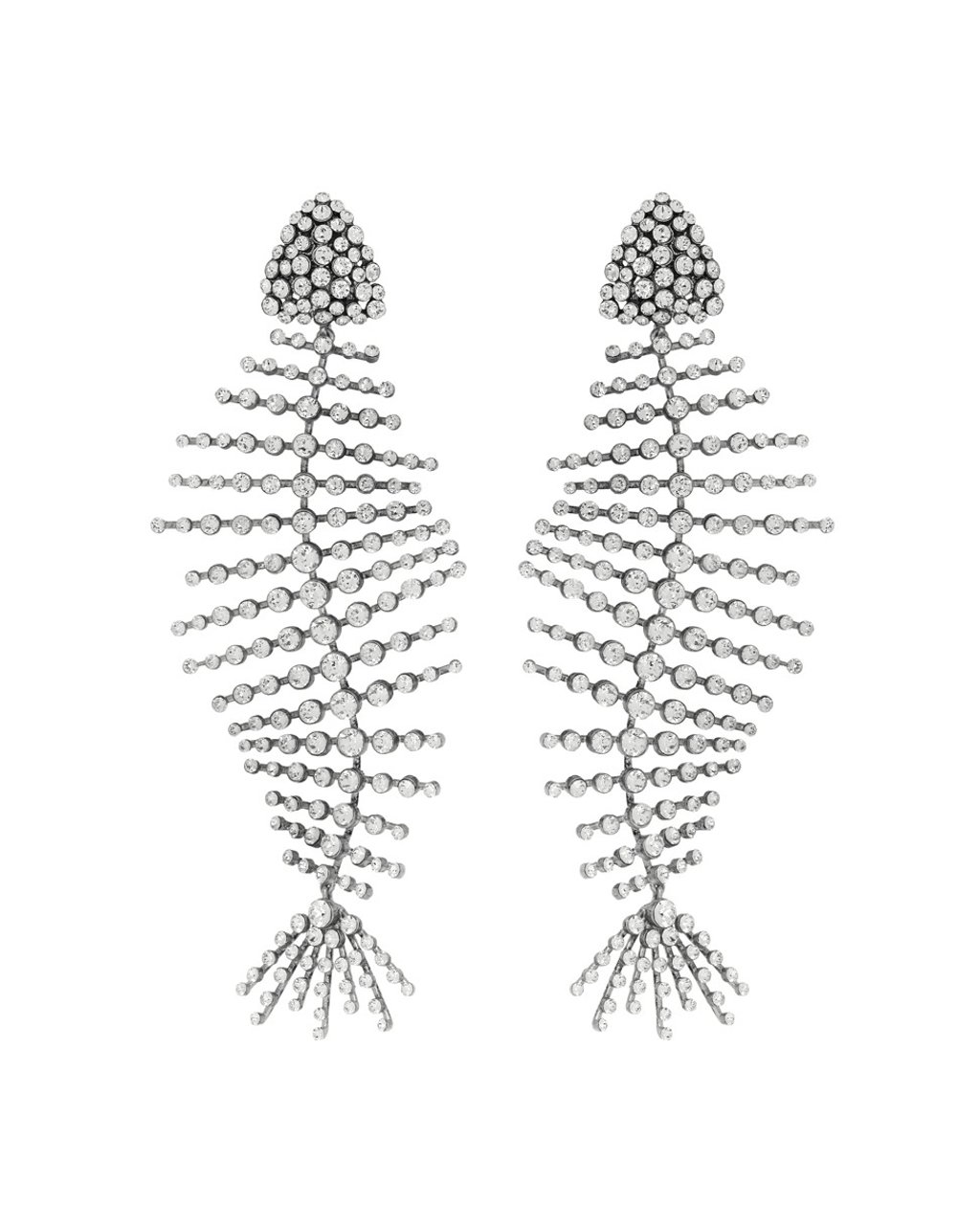 Saint Laurent Smoking Fish clip earrings