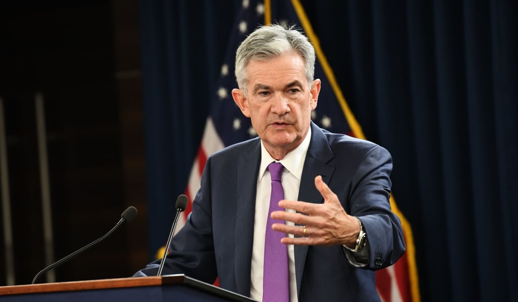 US Federal Reserve chairman Jerome Powell speaks during a press conference in Washington on September 26 after the Fed raised short-term interest rates by a quarter of a percentage point. Photo: Xinhua