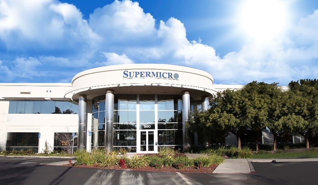 The headquarters of Supermicro in California, seen in a photograph from the company’s website. Photo: Supermicro