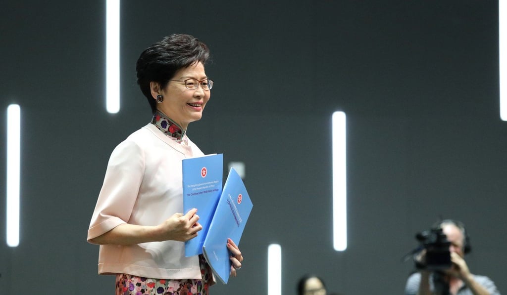 Lam spoke of rekindling hope for Hong Kong. Photo: Felix Wong