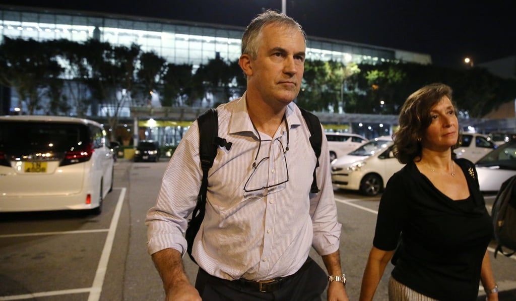 Journalist Victor Mallet moderated a controversial talk by Hong Kong National Party founder Andy Chan. Photo: Edmond So