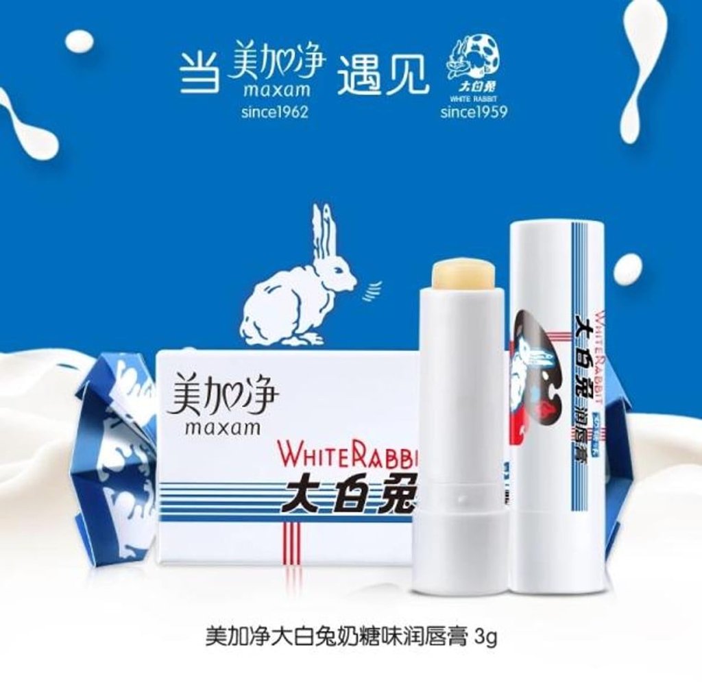 White Rabbit lip balm. White Rabbit lip balm.