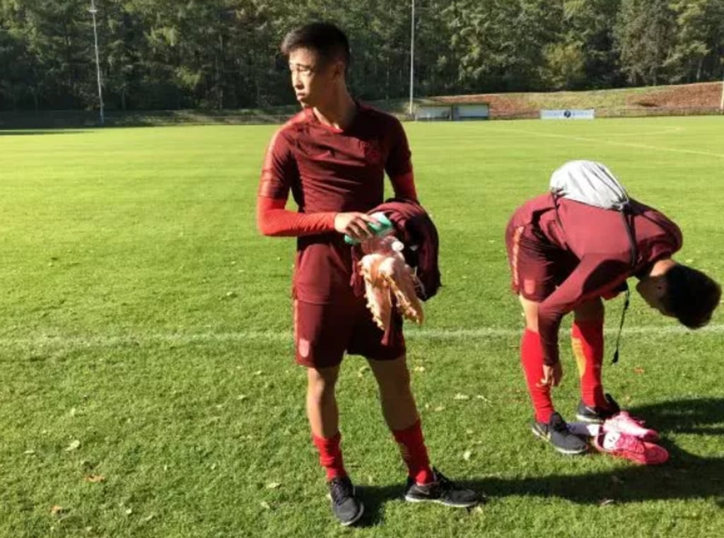 Dai Wai-tsun in full China training kit in Amsterdam days after departing a Hong Kong training camp.