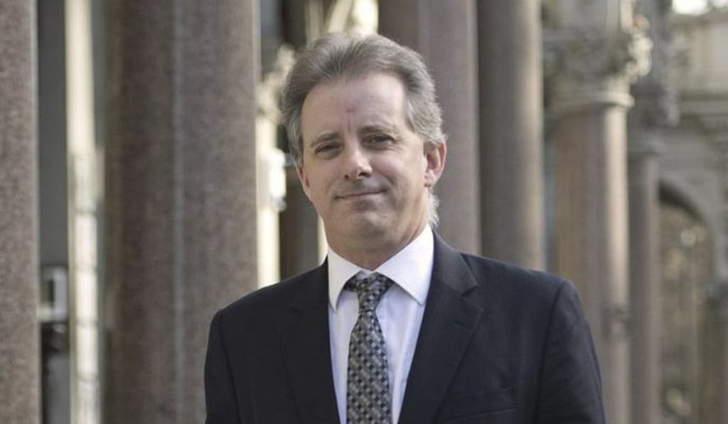 Christopher Steele, the former MI6 agent who compiled a dossier on Donald Trump, is seen in London in March 2017. Photo: AP