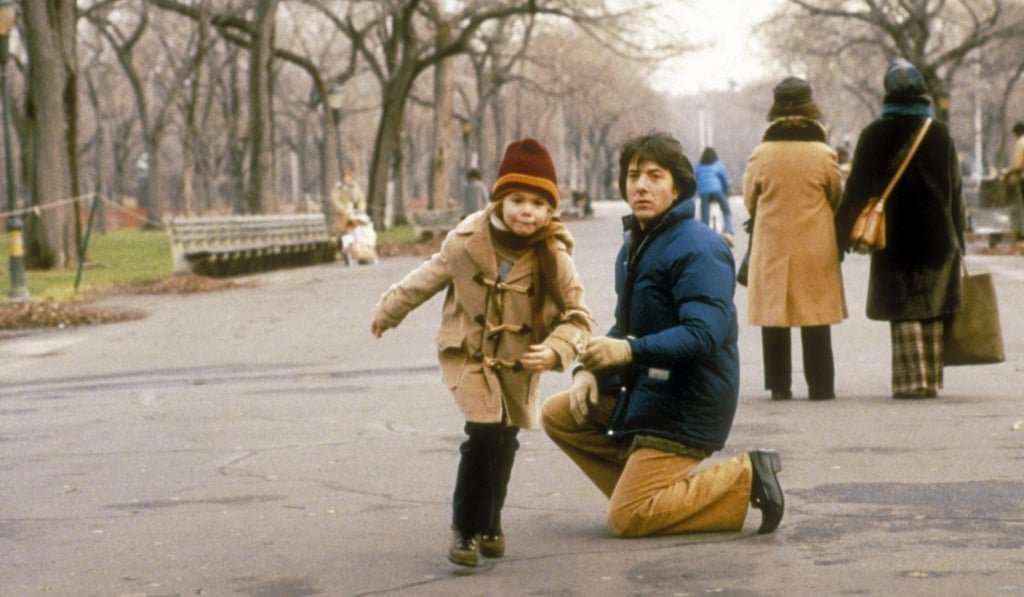 Hoffman and Justin Henry in the film.