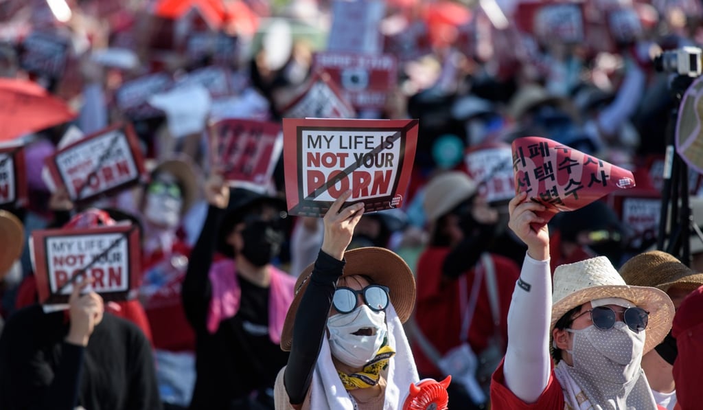 Korean Sex Hidden Camera - My life is not your porn': South Korean women fight back against hidden-camera  sex crimes | South China Morning Post