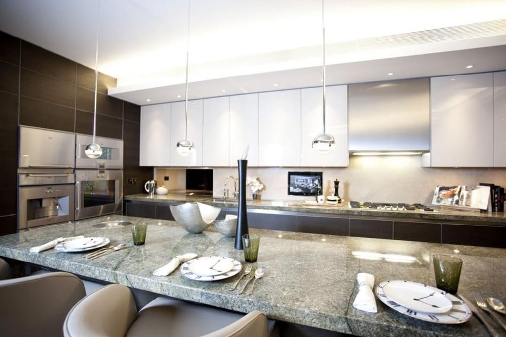 The kitchen in property tycoon Nick Candy’s Knightsbridge flat. The kitchen in property tycoon Nick Candy’s Knightsbridge flat.