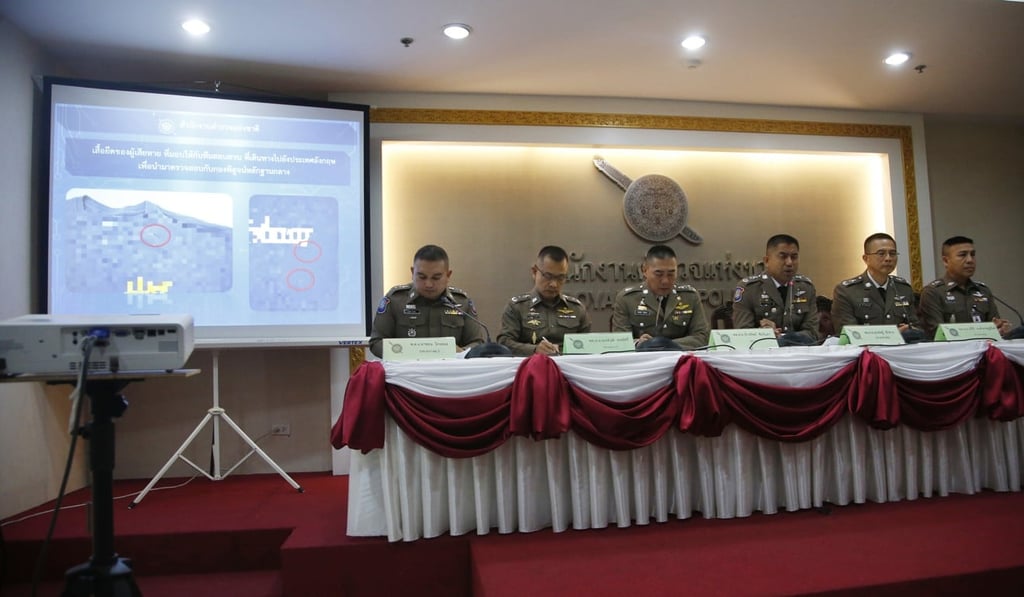 Thai police present photo evidence of clothes a tourist claims to have been wearing when she was assaulted. Photo: AP Thai police present photo evidence of clothes a tourist claims to have been wearing when she was assaulted. Photo: AP