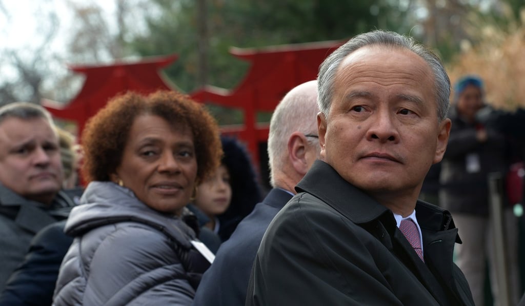 Cui Tiankai, Chinese ambassador to the United States, says he wouldn’t recommend The Hundred-Year Marathon by Michael Pillsbury. Photo: Washington Post