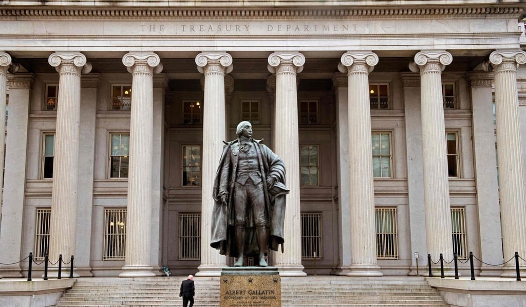 The US Treasury Department building on Pennsylvania Avenue in Washington, DC. File photo: AFP