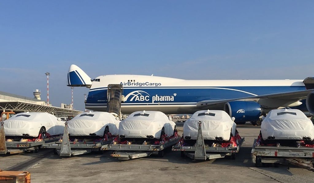 Maserati vehicles on the tarmac ahead of the Apec summit. Photo: EPA