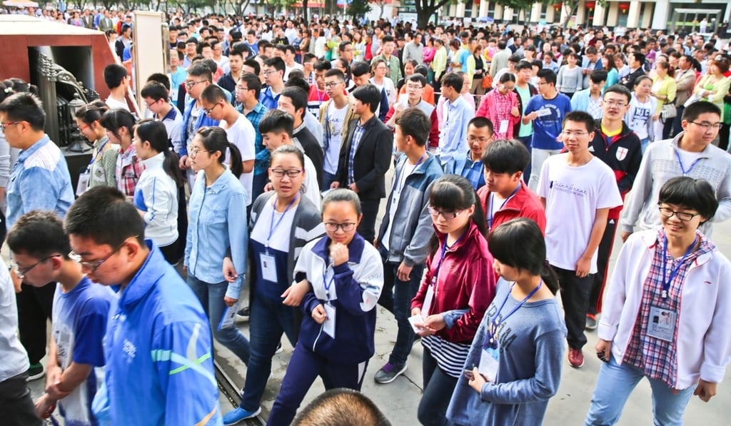 China’s make-or-break national college entrance exam is taken by 10 million students every year. Photo: Alamy