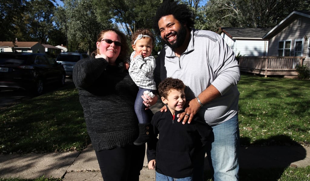 Nikki Chapman (left) and her husband Kay with children Liam and Abie. Photo: TNS