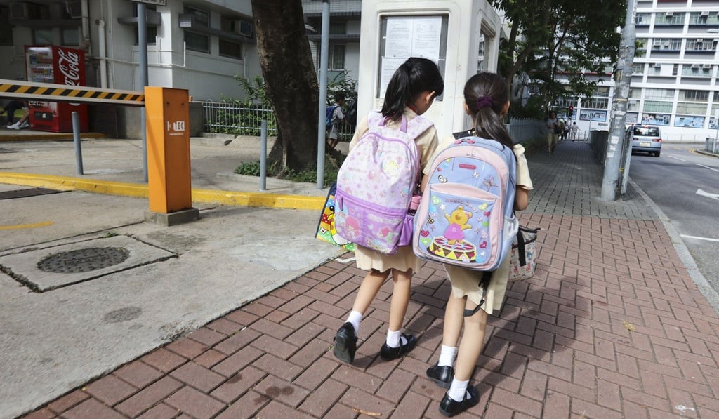 A primary school assignment included the collection of leaves and two written reports. Photo: Felix Wong