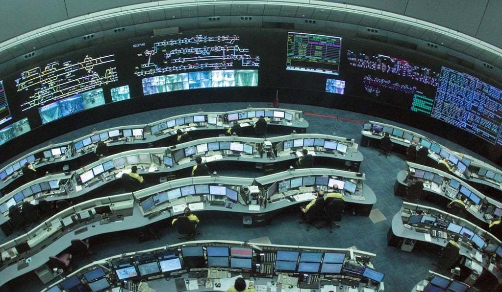 The control room at Tsing Yi is central to the system that manages the MTR. Photo: Bruce Yan