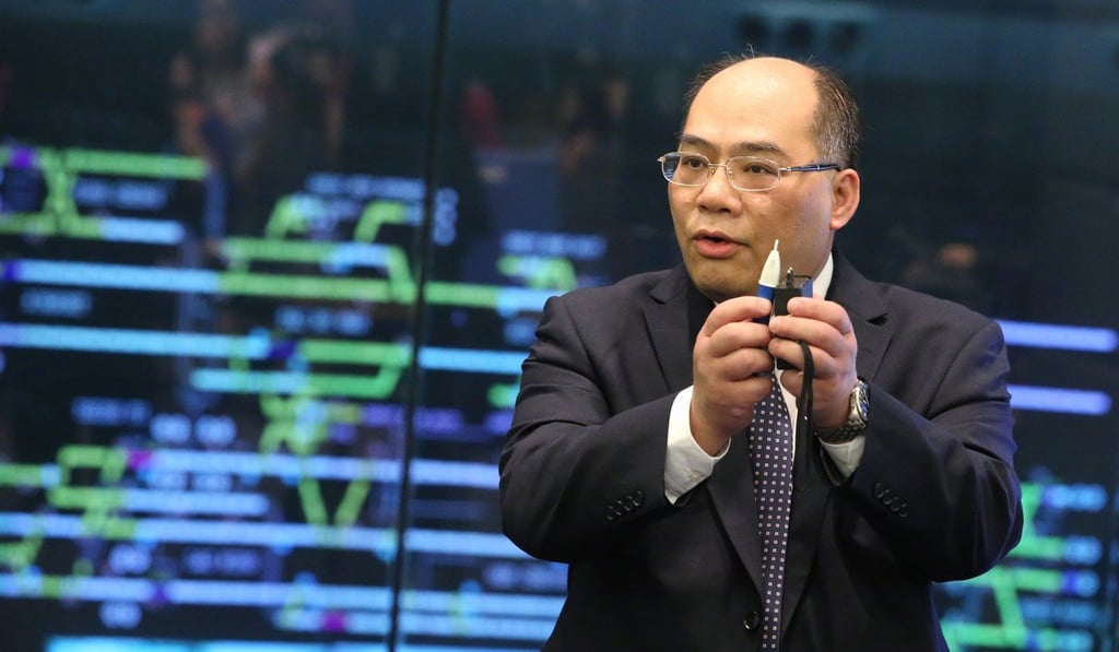 Tony Lee, the MTR Corp’s chief of operations, engineering, said investigators did not yet know what had caused computers to start transferring large amounts of data. Photo: Handout