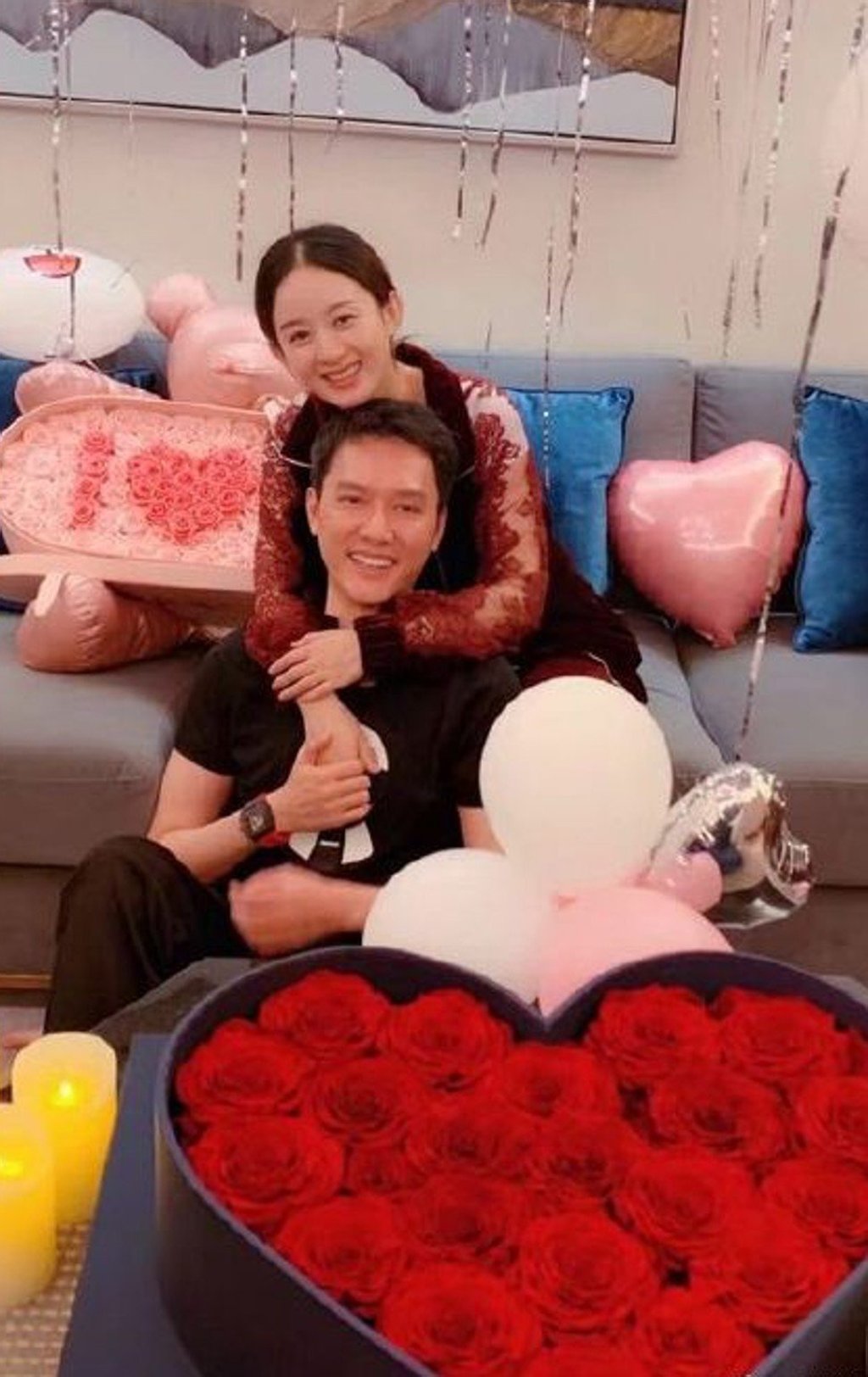 Zhao shares her birthday celebration with Feng on her WeChat moments. Photo: WeChat