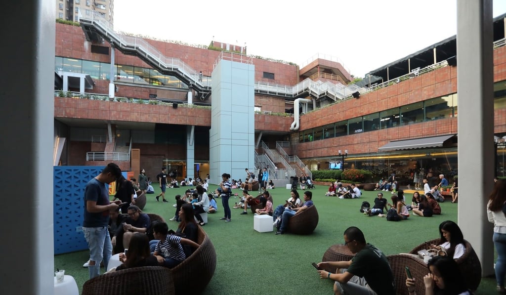 View of a privately owned public space outside Movie Town in New Town Plaza, Sha Tin. SCMP / Jonathan Wong