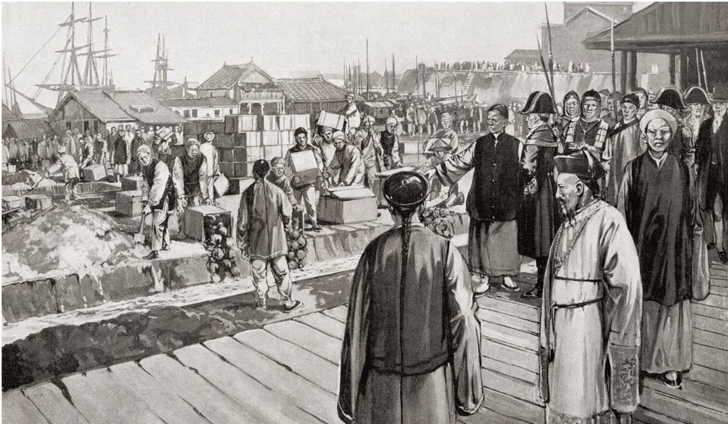 Commissioner Lin Zexu, with an imperial commission from the Daoguang Emperor to halt the illegal importation of opium by the British, destroying thousands of chests of opium in 1839. Image: Alamy