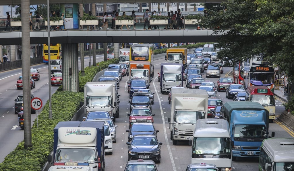 In her policy address, Chief Executive Carrie Lam proposed taking another 40,000 old cars off the road. Photo: Sam Tsang