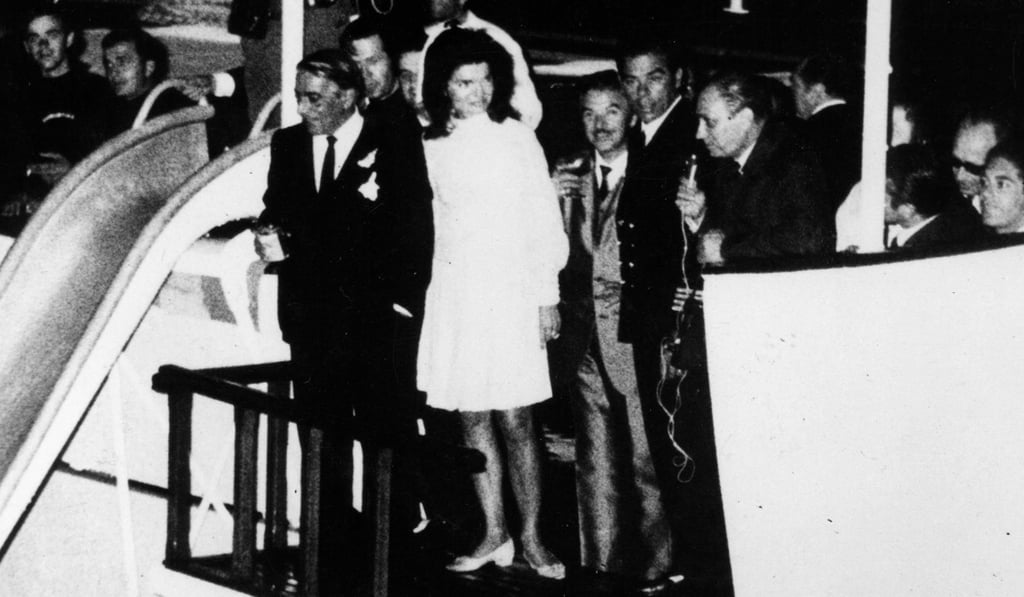 Onassis and his wife on their wedding day 50 years ago. Photo: Alamy Onassis and his wife on their wedding day 50 years ago. Photo: Alamy