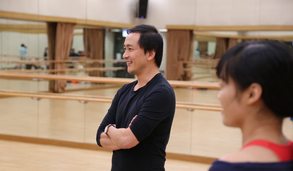 Hong Kong-born choreographer Victor Fung watches the rehearsal of his show, ‘When I Grow Up’, which will be performed in November at New Vision Arts Festival 2018.