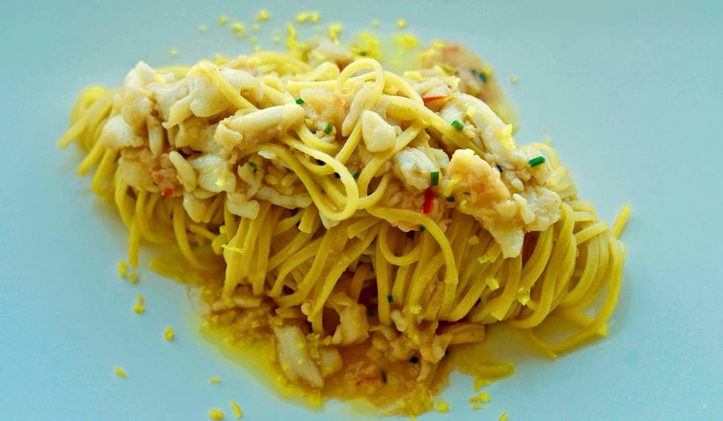 Isola’s tagliolini with crabmeat.
