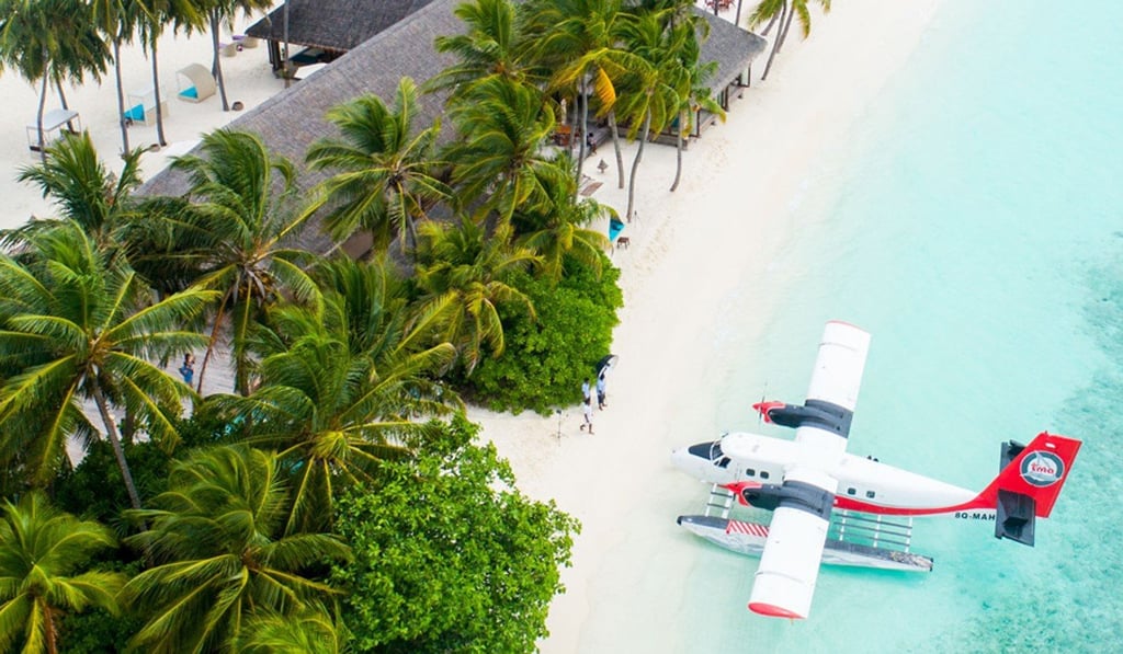 There is no better way to get to your private resort than by seaplane. Photo: Shifaaz Shamoon/Unsplash