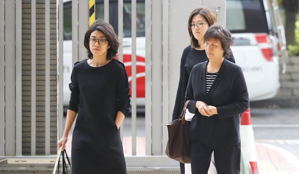 Chan Fai-wong’s family appear at West Kowloon Court. Photo: Edmond So