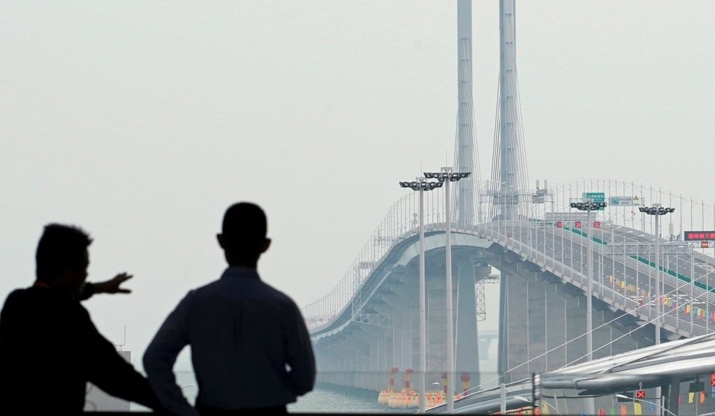 Work started on the bridge in 2009 in mainland China. Photo: Reuters