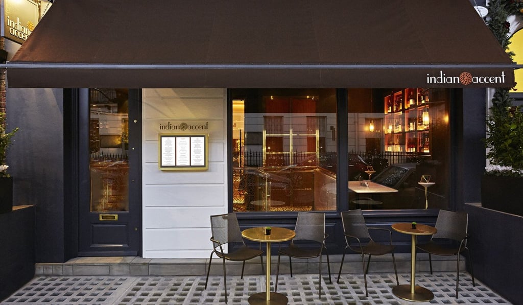 The exterior of Indian Accent in London. Photo: Indian Accent