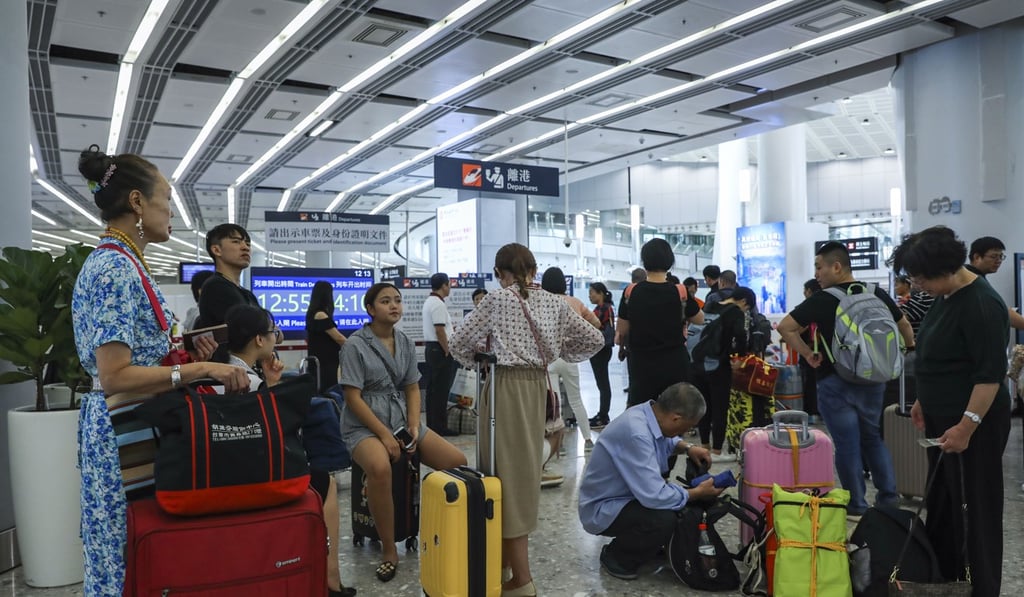 Officials estimated 2.4 million passengers would use the high-speed rail link monthly. Photo: Sam Tsang