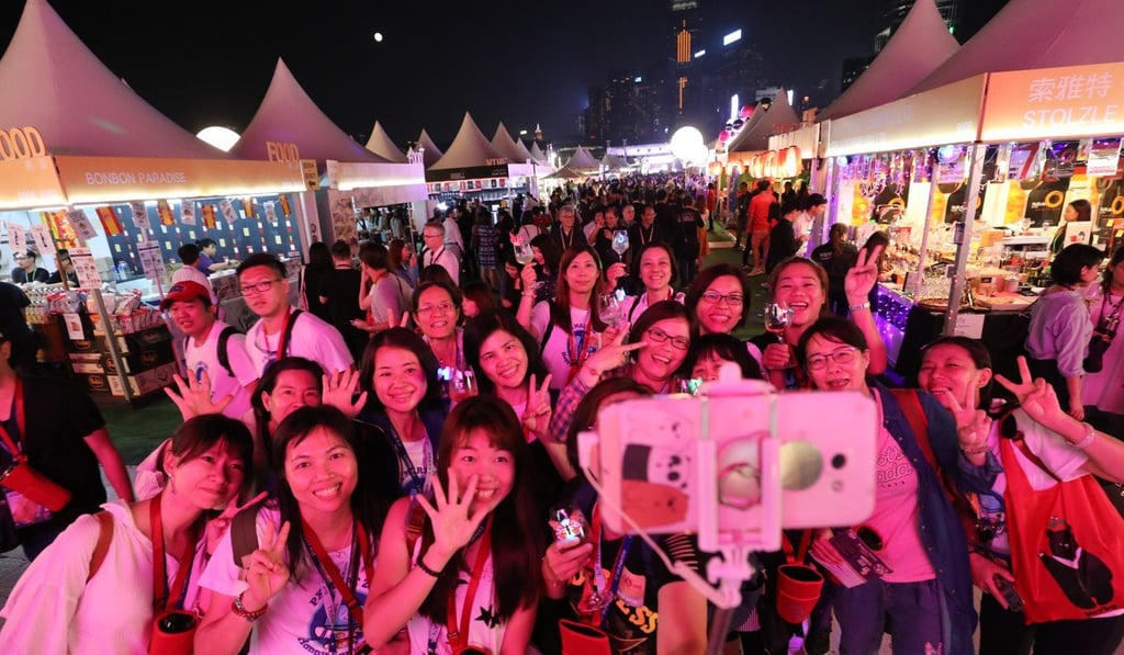 Revellers on the first day of the festival. Photo: Felix Wong